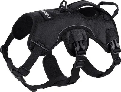 Imagen del producto de Arnés Unyqoos® Anti-Tirones para perros: arnés de seguridad ajustable y acolchado con asa de transporte, reflectante, color , talla M