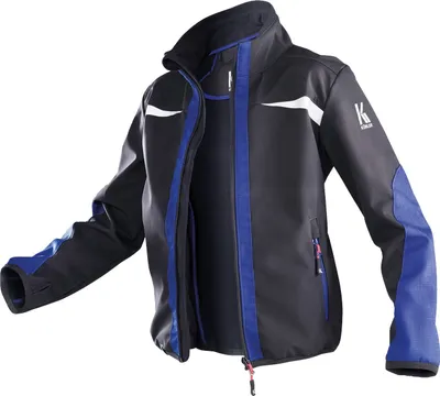 Produktbild von Kübler Pulsschlag Kidz Softshelljacke 9946-schwa/kblblau  Größe 146/152