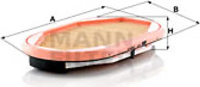 Produktbild von Mann + Hummel Luftfilter CF 2944