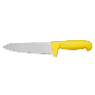 Immagine prodotto di Coltello da cucina professionale con manico colorato-HACCP-, coltello da chef giallo, lama 18 cm