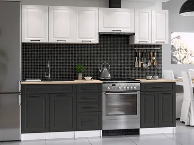 Obrázek produktu pro Kuchyňská linka INGRID 240cm - Bílá + grafit