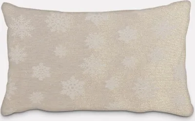 Produktbild von SCHÖNER LEBEN. Kissenhülle Eiskristalle gold beige Größe 60x80cm (HxB) 60x80cm (HxB) Größe