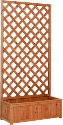 Immagine prodotto di pannello grigliato 'rettangolare' con fioriera cm 75x30x140h
