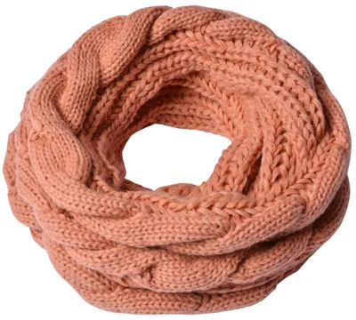 Produktbild von Zopfmuster Stricken Loopschal Rosa