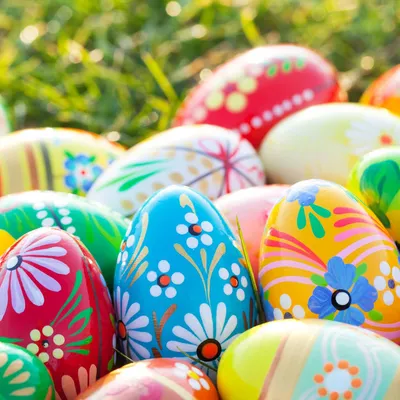 Produktbild von 20 Servietten Vibrant Eggs - Gemalte Muster auf Eier 33x33cm