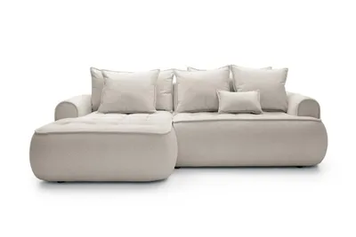 Produktbild von Modernes Ecksofa mit Schlaffunktion und Bettkasten Couch links ESHE - LEO 01