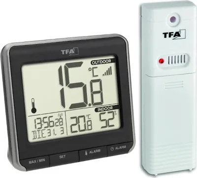 Produktbild von TFA-Dostmann Prio, Drinnen/Draußen, Temperatur- & Feuchtigkeitssensor, Freistehend, -40 - 60 °C, Kabellos, 10 - 99%