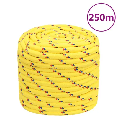 Image de Vidaxl -Bootseil 16 mm 250 m Polypropylengelb