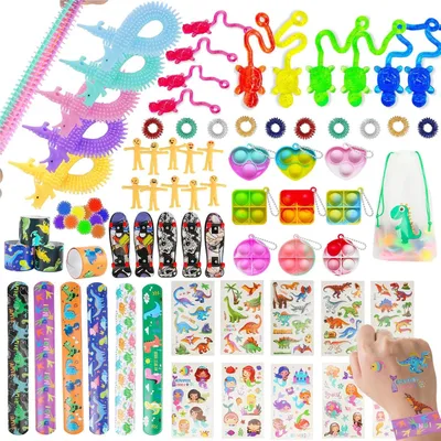 Produktbild von 80Pcs Fidget Toys Set für Kinder, Stress-Angst Relief Spielzeug für Kinder und Erwachsene, Angst Relief Finger Toys, Anti Stress Autismus Und ADHS