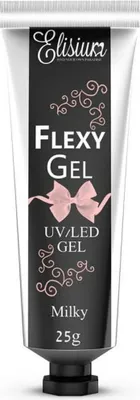 Zdjęcie produktu dla Elisium Flexy Gel Żel do przedłużania paznokci Milky, 25g