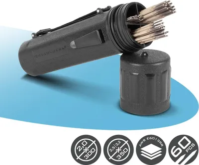 Produktbild von STAHLWERK 60 Stabelektroden AWS E6013 RR mit wasserfestem Elektrodenköcher