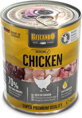 Obrázok produktu pre Belcando 513435, Dospelý, Akékoľvek plemeno, Kuracie mäso, 800 g, Neobsahuje sóju