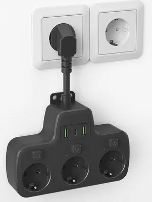 Immagine prodotto di Rubinetto da cucina con doccetta - Rotazione a 360 gradi e 3 modalità di getto - Acciaio inossidabile nero
