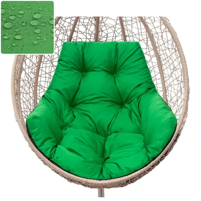 Zdjęcie produktu dla Poduszka ogrodowa "GEORGE" - 120×100×8 cm, do wiszącego fotela i huśtawki - wodoodporna, odporna na promieniowanie UV | PillowPrim