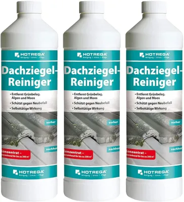 Image de Nettoyant toiture, nettoyant tuiles, 3 x 1 Liter, concentré