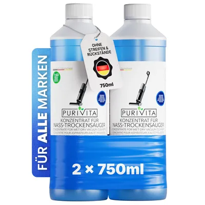 Produktbild von PURIVITA® Konzentrat für Nass-Trockensauger und Saugwischer, 2 x 750 ml Frischeduft
