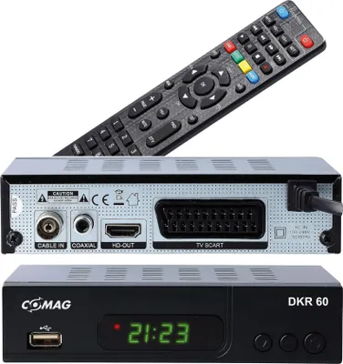 Zdjęcie produktu dla Comag DKR 60 HD, Kabel., Full HD, DVB-C, 480i, 480p, 576i, 576p, 720p, 1080i, 1080p, 4:3, 16:9, H.264, MPEG4
