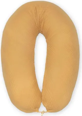 Produktbild von sei Design Stillkissen XXL 190x30 mit Musselin Bezug Seitenschläferkissen Schwangerschaftskissen Babynest Kuschelnest