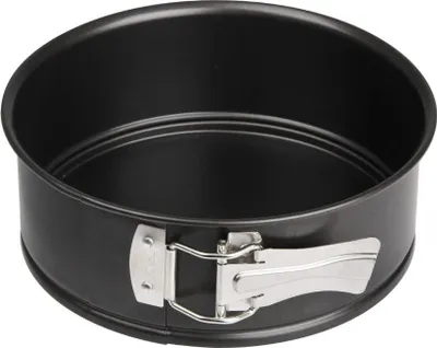 Produktbild von Zenker Springform Ø 18 cm SPECIAL - MINI, kleine Backform mit Flachboden aus Stahlblech, runde Kuchenform mit Antihaftbeschichtung (Farbe: Schwarz)
