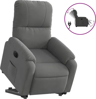 Produktbild von vidaXL Relaxsessel Aufstehhilfe Elektrisch Dunkelgrau Mikrofasergewebe