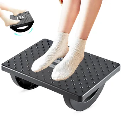 Zdjęcie produktu dla UQMIQURA Podnóżek biurko regulowany z ergonomiczną poduszką