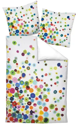 Produktbild von Janine Satin-Garnitur Modern Art Multicolor 135 x 200 cm