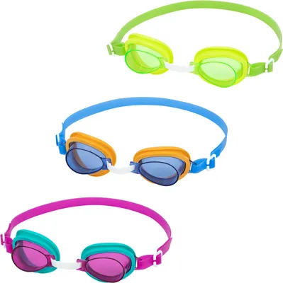 Image de Bestway® Lunettes de natation Aqua Burst Essential™ 3 ans et plus, set de 3 pièces