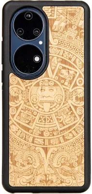 Produktbild von Holzhülle Bewood Bewood Huawei P50 Pro Aniegre Aztekischer Kalender
