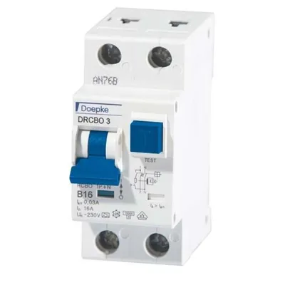 Produktbild von DOEPKE DRCBO 3 B16/0,0 DRCBO3B16/0,03/1N-A FI/LS-Kombination / RCBO DRCBO3B16/0,03/1N-A (DRCBO3B16/0,03/1N-A)