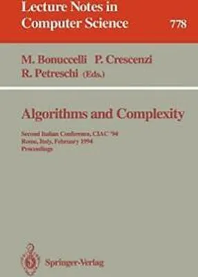 Produktbild von Algorithms and Complexity