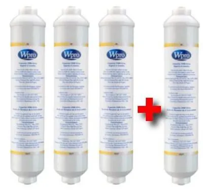 4er-Pack Universal-Wasserfilter für Kühlschränke