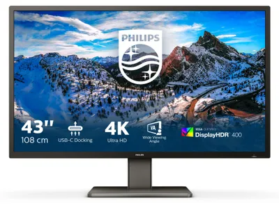 Immagine prodotto di Philips P-line 439P1 - Monitor LED - 109,2 cm (43") (42,51") - 3840 x 2160 4K @ 60 Hz - VA - 400 cd/m²