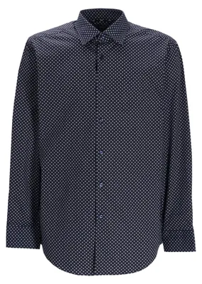 Image de Boss - Chemise pour homme, coupe classique, manches longues GT21088 (41,5 cm) (bleu foncé)
