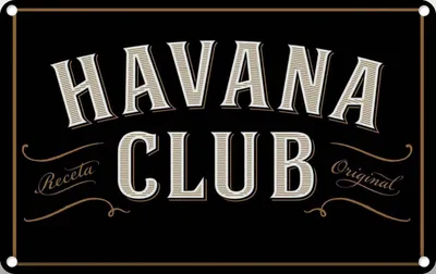 Produktbild von vianmo Blechschild 12x18 cm Havana Club