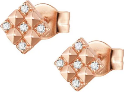 Produktbild von Glittering bronze earrings Cubica RZO039