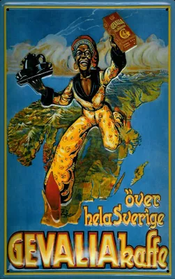 Produktbild von Blechschild Gevalia Kaffe Schweden Kaffee Schild retro Nostalgieschild
