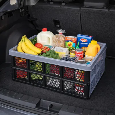 Klappbox stapelbar 32 L Transportbox 48X35X24CM Einkaufskiste klappbar