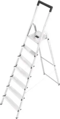 Immagine prodotto di Hailo L40 Scala a pioli 7 gradini in alluminio (6 + piattaforma)