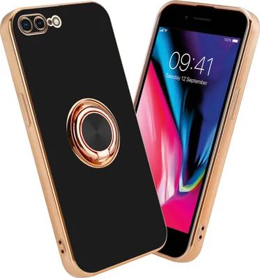 Produktbild von Cadorabo Schutzhülle für Apple iPhone 7 PLUS / 7S PLUS / 8 PLUS Hülle in Schwarz Etui Case Cover Kameraschutz