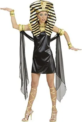 Produktbild von Widmann 76872 - Kostüm Cleopatra, Kleid, Halsband, Armbänder mit Schleier, Armbänder, Beinschnüre, Kopfbedeckung, Antike, Ägypten, Fasching, Karneval, Mottoparty