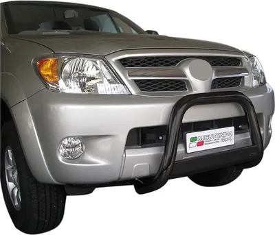 Image de Pare-buffle Avant pour Toyota Hilux 2006-2011 63 mm en Acier Noir
