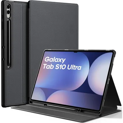 Immagine prodotto di Custodia protettiva per Samsung Galaxy Tab S10 Ultra/S9 Ultra da 14,6 pollici, con supporto per S Pen, colore nero