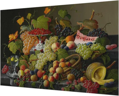 Produktbild von Wandtapete - Dekorative Tapete für Wohnzimmer - Tapetenfolie für Wanddekoration - 152x104 cm - Fruchtzusammensetzung