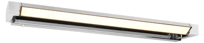 Image de Applique murale LED FABRIZIO argentée 15 W, nuances de blanc, 1 700 lm, aluminium, dimensions : 6 x 80 x 11 cm, IP44, Trio