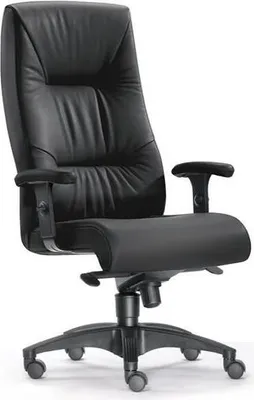 Produktbild von Bandscheiben-Bürosessel Turbo bis 150 kg schwarz mit Armlehnen