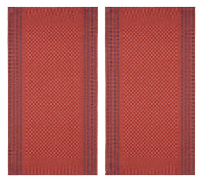 Produktbild von Küchentuch Grubentuch - Halbleinen 50 x 100 cm - kariert 2er Set