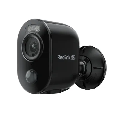 Obrázek produktu pro Reolink Argus 3 Ultra, venkovní bezpečnostní kamera 4K 8MP s baterií, dvoupásmová Wi-Fi 5/2,4 GHz, barevné noční vidění, inteligentní detekce, 2cestný zvuk, černá barva