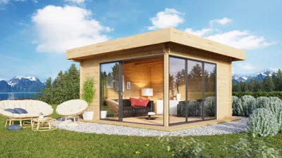 Produktbild von Fjordholz Gartenhaus Alu Concept 70 D
