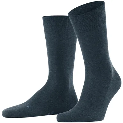 Produktbild von FALKE Sensitive New York Socken Herren 6127 - navy mel. 43-46