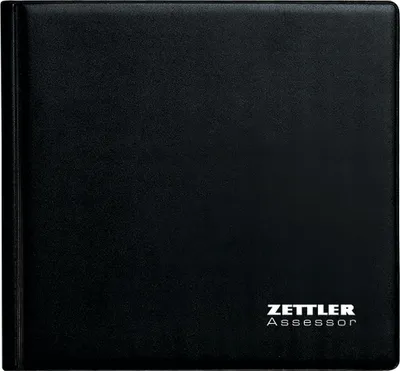 Produktbild von Wochenbuch Mappe Assessor 2025 - 15,8x14,7 - 1W/2S - schwarz inkl. Kalender und Notizblock -790-1020